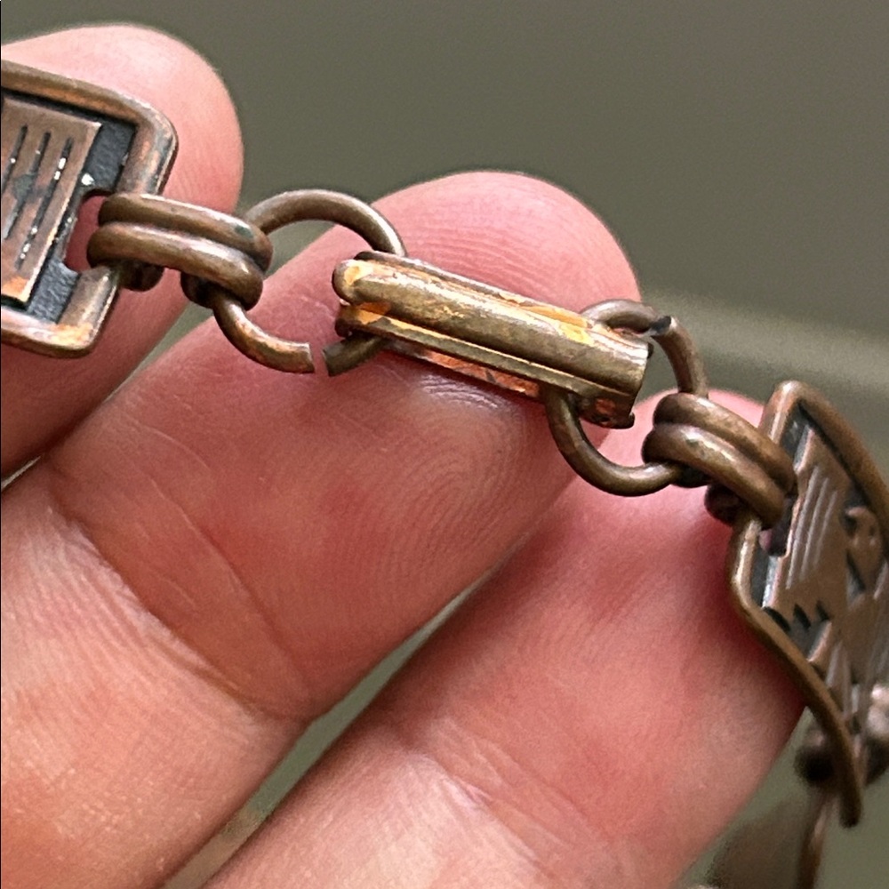 🖤Copper Spiritual Bird Panel Vintage bracelet - Picture 7 of 12